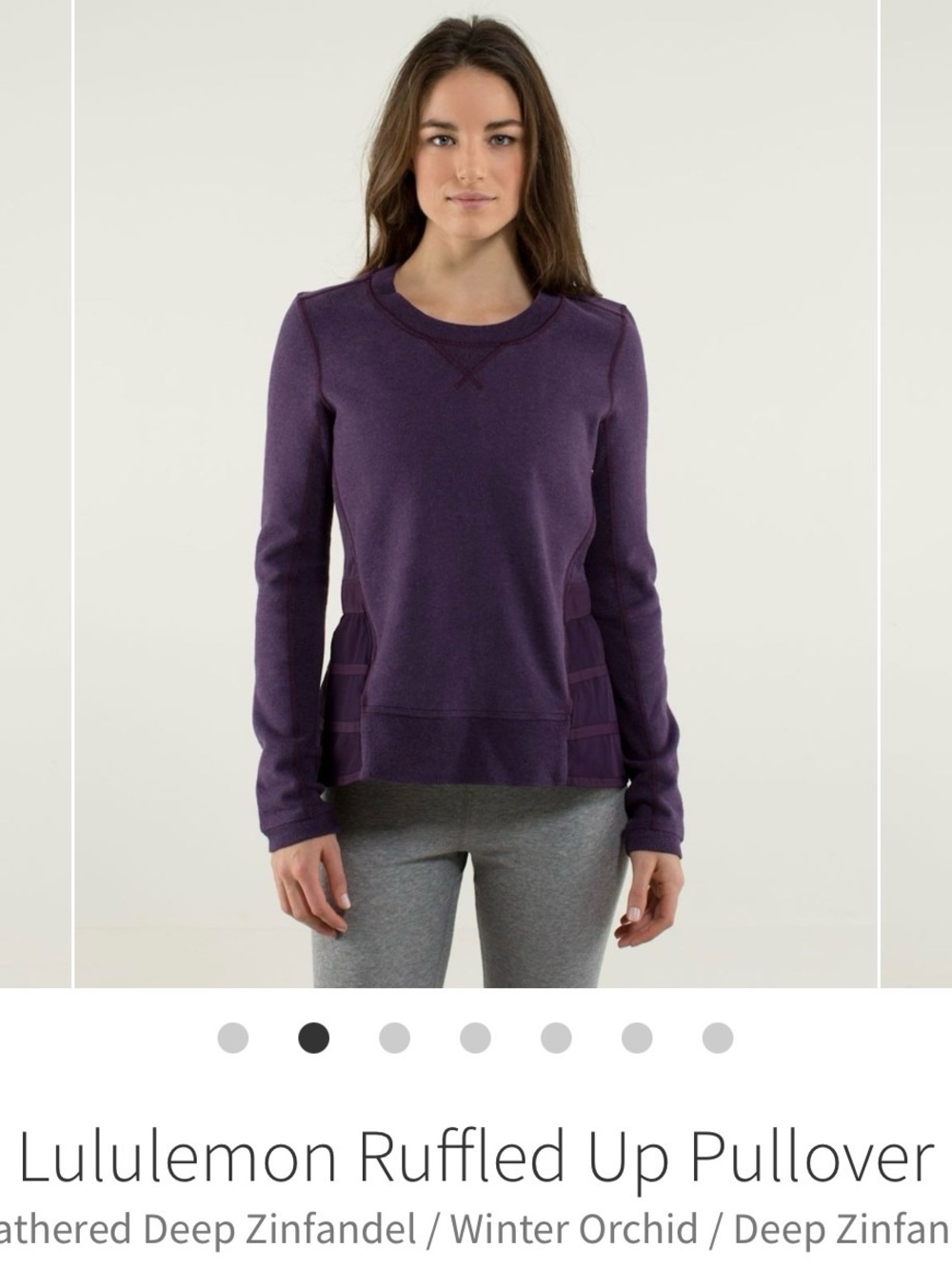 💜Lululemon Ruffled Up Pullover💜